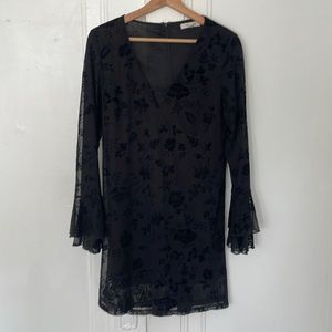 Black long sleeve dress